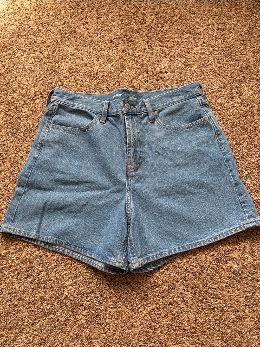 Old Navy Light Blue Denim High-Waist Shorts